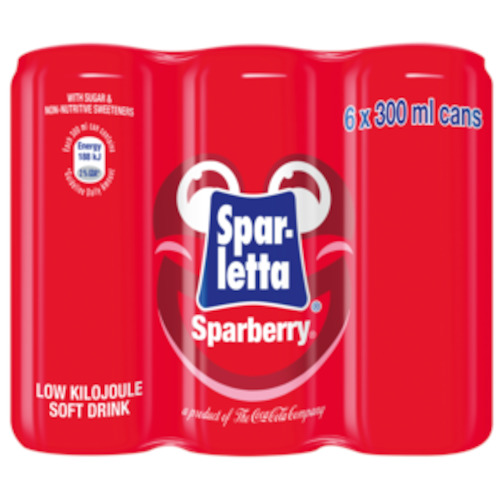Sparletta Sparberry Can 300ml 6 Packs