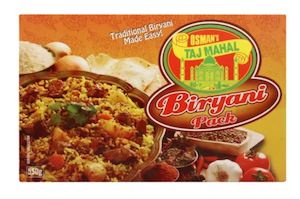 Meal Ideas 1: Osman's Taj Mahal Biryani Pack 550g