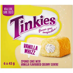 Tinkies Vanilla Whizz - 45g Bar 6 Pack