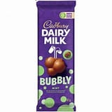 Cadbury Dairy Milk Bubbly Mint Chocolate Slab 87g