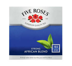 Reduced Five Roses Strong African Blend Teabags 102 Pack