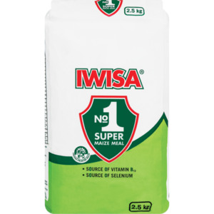 Reduced Iwisa No. 1 Super Maize Meal 2.5kg