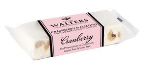 Nougat 1: Walters Cranberry and Almond Nougat Bar 50g
