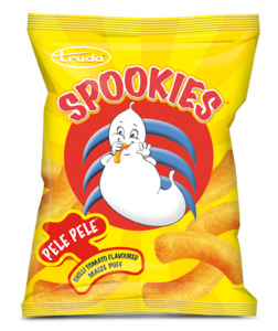 Chips 1: Truda Spookies Pele Pele Flavoured Maize Puff 100g