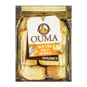 Biscuits Crackers Rusks: Ouma Butter Milk Rusks Chunk 500g