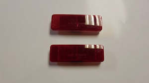 Lenses & Lighting: Rear Quarter Reflector Lens Set, Stick-On (VF/VG Coupe)