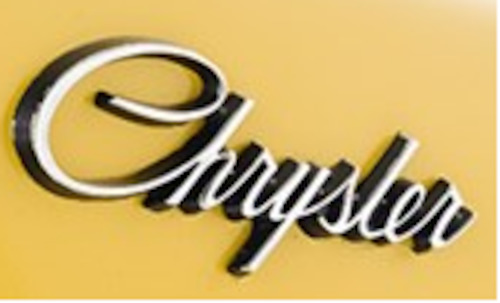 Merchandise 1: "Chrysler" Script Badge (CL/CM)