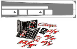 Merchandise 1: Body Stripe Masking & Decal Kit (VH Charger R/T)
