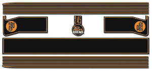 Body Stripe Kit, Black With Mustard Stripes (VG Pacer Sedan A84/A88)