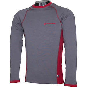 100% New Zealand Merino Mid-layer: Long Sleeve Crew Neck – 250 g/m²
