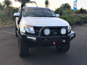 Ford Ranger: Phoenix Single Black Loop Winch Bar for Ford Ranger PX 2012-2015