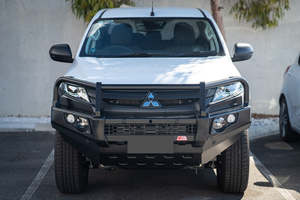 Bullbars: Falcon Premium Winch Bar for Mitsubishi Triton MR 2019-2024