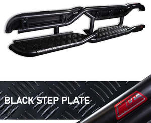 Isuzu Dmax: Premium Twist Tube Side Steps Sand Black for Isuzu Dmax/Mazda BT50 2020-on (fitting kit included)