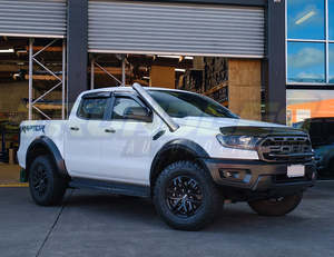 Snorkels: Trundles 4" Stainless Snorkel to suit Ford Ranger Raptor Gen1 2018-2022