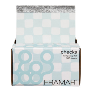 Framar: Framar Checks Light Blue 5x11 Pop Ups 500 Sheets
