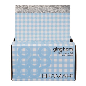 Framar Gingham Blue 5x11 Pop Ups 500 Sheets