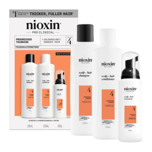 Nioxin: Nioxin Scalp + Hair Thickening System 4 Trial Kit for Damaged Hair with Progressed Thinning
