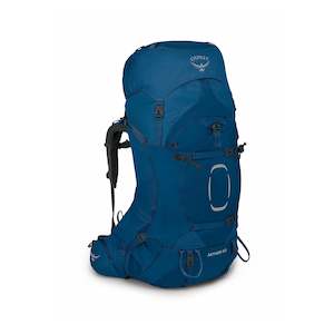 BAGS/PACKS/BACKPACKS: OSPREY AETHER AG 65L PACK - L/XL - DEEP BLUE