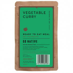 Meals: GO NATIVE READY TO EAT MEAL: 250G VEGETABLE CURRY