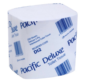 Products: Pacific Deluxe Interleaved Tissue 2-Ply 250 Sheets - Aotea Hygiene