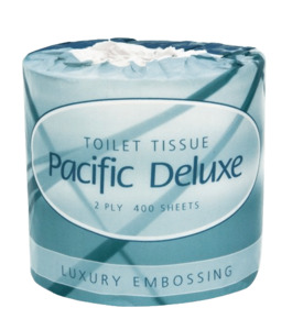Products: Pacific Deluxe Roll Toilet Tissue 2-Ply 400 Sheets - Aotea Hygiene