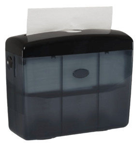 Products: Black Table Top Hand Towel Dispenser - Aotea Hygiene