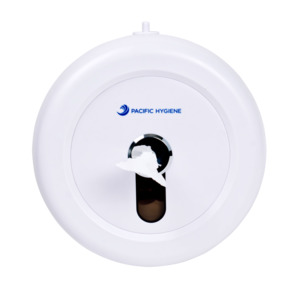 Products: Centre Pull Toilet Roll Dispenser Single - White - Aotea Hygiene