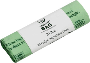 Products: BioBag Liner 8L 25 / Roll - Aotea Hygiene