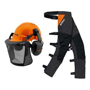 Products: Chainsaw Safety Chaps and Helmet - Southland Hire