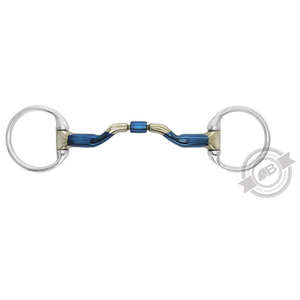 Fixed Ring Snaffle: Bombers Ported Barrel Eggbutt