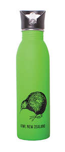 NZ Kiwi on Lime Green Drink Bottle 700ml