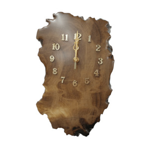 Wood Carvings: Kauri Wall Clock - #V83