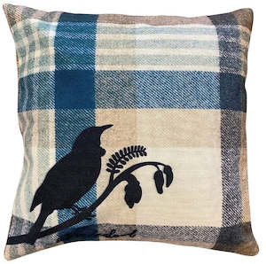 Cushion Cover - Silhouette Tui Blue