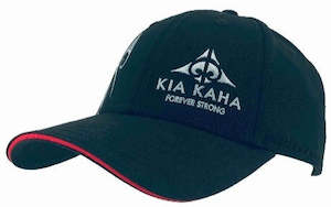 Adults Headware: Adults Kia Kaha Maori Designed Cap - Black