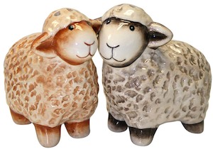 Napery: Sheep Salt And Pepper Shakers