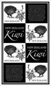 NZ Kiwi Tea Towel