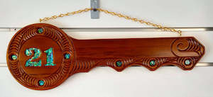 Wood Carvings: 21st Key Wood Carving - #429