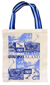 Reusable Shopping Bags: NZ Scenic Gusset Cotton Tote Bag