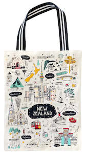 NZ Icons Gusset Cotton Tote Bag