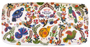 Napery: Bamboo Tray - Retro Birds