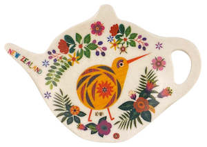 Napery: Bamboo Tea Bag Holder - Retro Kiwi