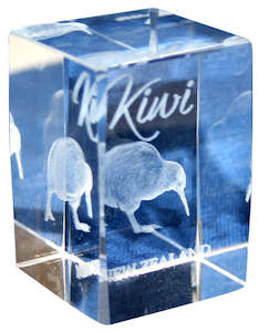 Glass Art - Cube Kiwi