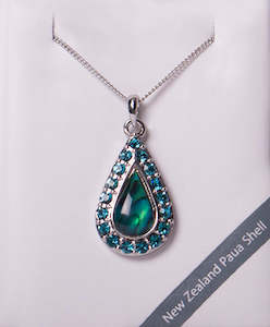 Paua Teardrop Necklace #2