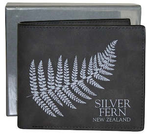 Bags Wallets: NZ Fern Black Wallet - #267