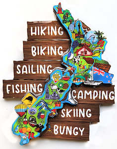 NZ Map Magnet