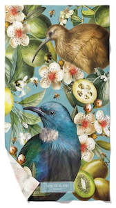 Tea Towel Tui & Kiwi