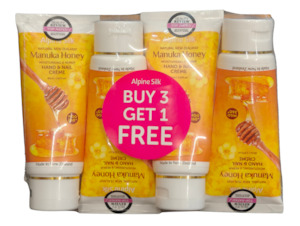 Alpine Silk Manuka Honey Hand And Nail Cream 85ml - 4PK Deal