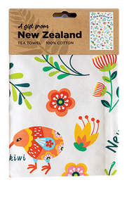 NZ Birds Tea Towel