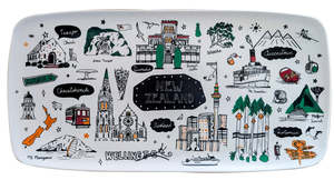 Bamboo Tray - Sketch White