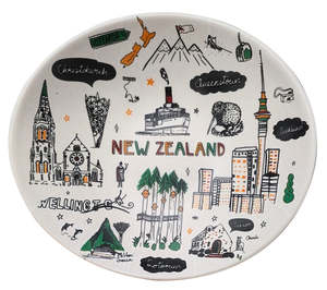 Bamboo Small Oval Dish - Sketch White